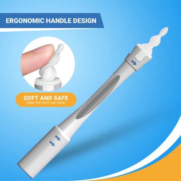 Cleanse Right - USA MADE Ear Spiral Ear Wax Removal Tool Kit with 20 removable silicone heads - Image 4