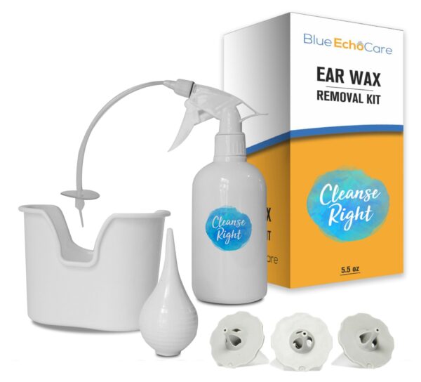 Family Favorite! Ear Wax Removal Kit with USA MADE, Reusable, Dishwasher Friendly TIPS! basin and Rubber Bulb Syringe