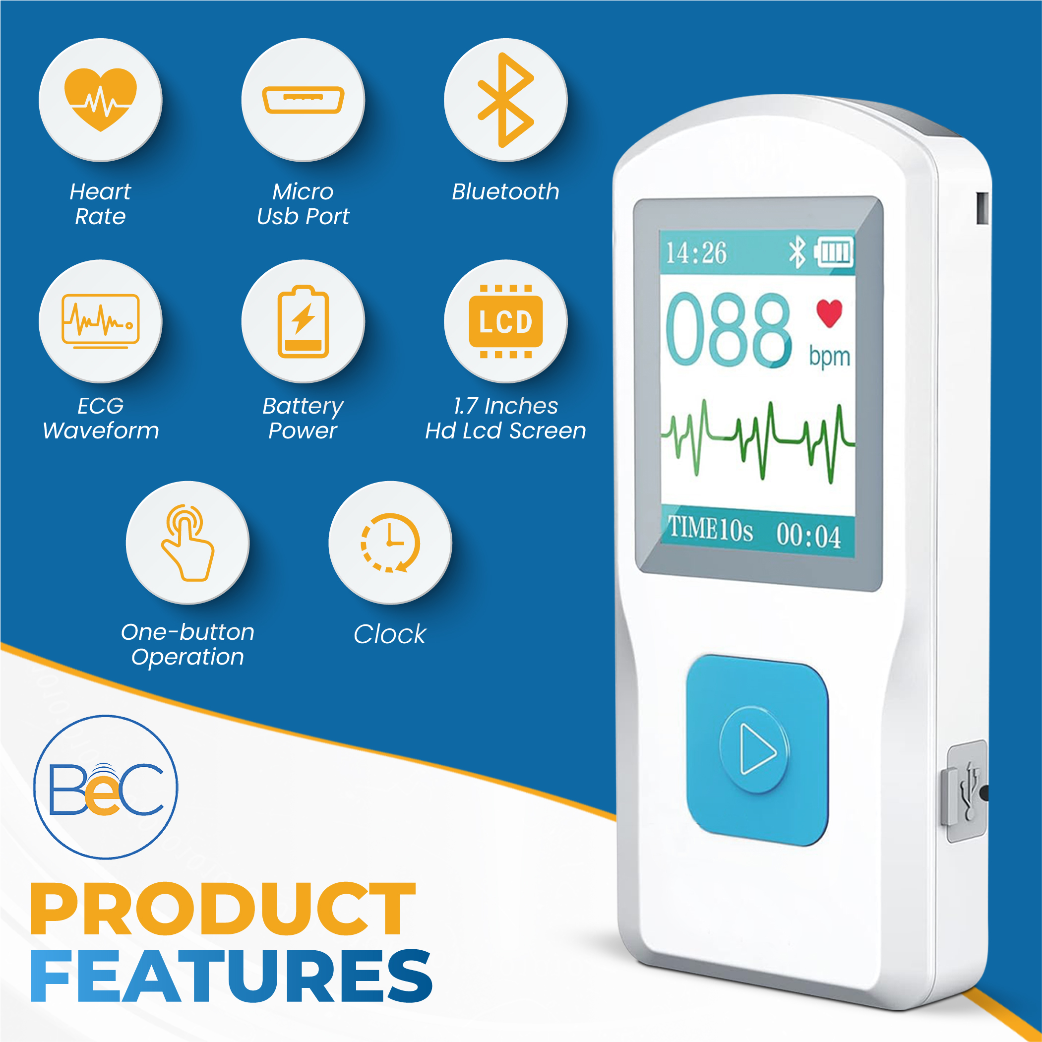 BeC Portable ECG Monitor - Image 4