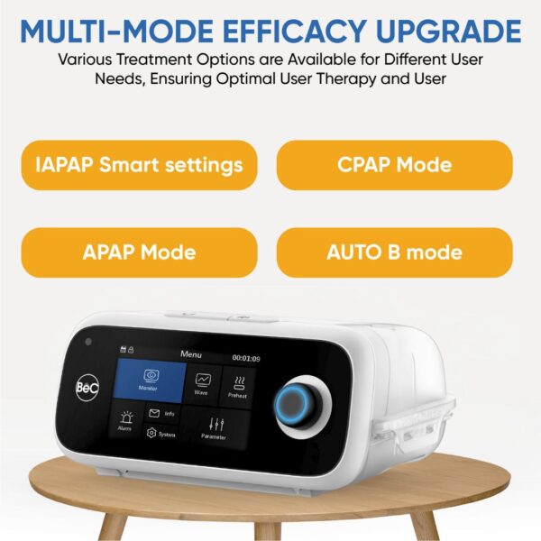 BeC CPAP Machine - Advanced Sleep Therapy Device with Whisper-Quiet Operation, Auto-Adjusting Pressure, and User-Friendly Interface for Restful Nights and Energized Mornings - Image 2